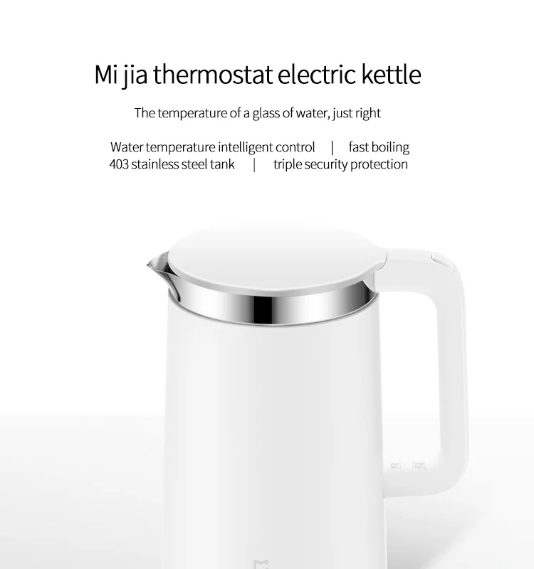 Xiao mi Электрический чайник умный постоянный контроль температуры воды mi home 1.5L Теплоизоляционный чайник мобильное приложение mi jia
