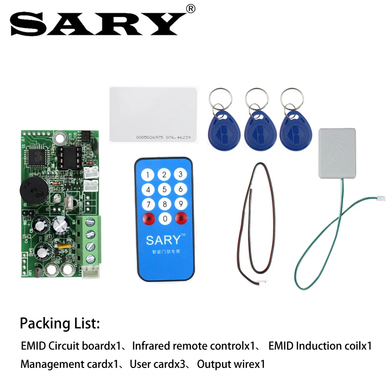 placa de controle acesso emid 125 04