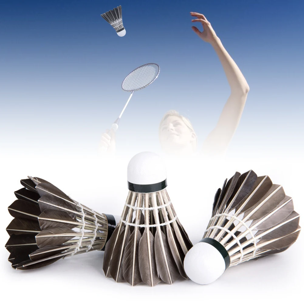 12 piezas LEIJIAER profesional Durable 1003 estabilidad volar bádminton Shuttlecock Bola de formación