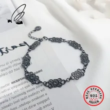 925 Sterling Silver Vintage Palace Baroque Openwork Lace Bracelet Women Fine Jewelry Hollow Out Carving Bracelet Free Shipping цена 925 Sterling Silver Vintage Palace Baroque Openwork Lace Bracelet Women Fine Jewelry Hollow Out Carving Bracelet Free Shipping цены онлайн
