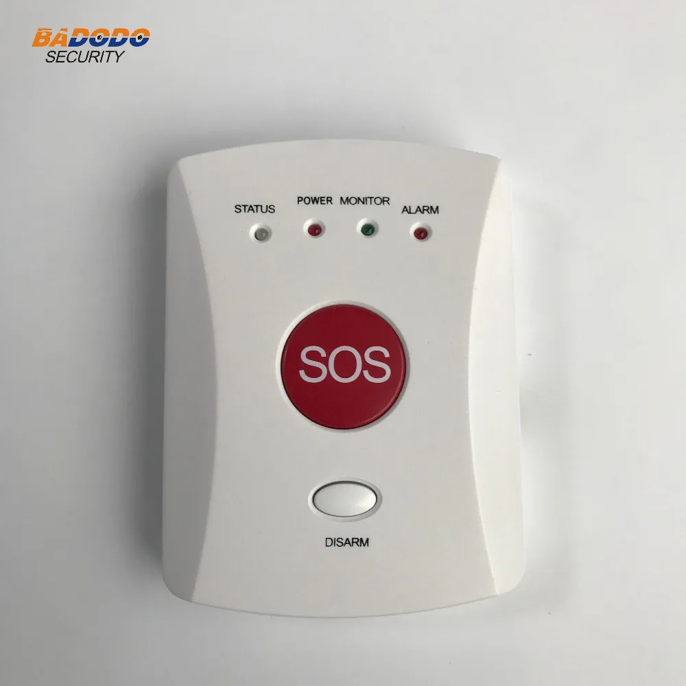 GSM охранная Аварийная сигнализация с SMS/персональная сигнализация/уход за пожилыми/Уход за пожилыми SOS помощь сигнализация один ключ SOS Вызов