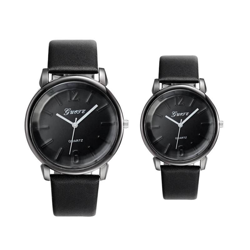 

2Pcs Reloj 2019 Fashion Men Women Lovers Couple Quartz Watch Leather Sport Watch High Quality Clock Wristwatch Relogio Masculino