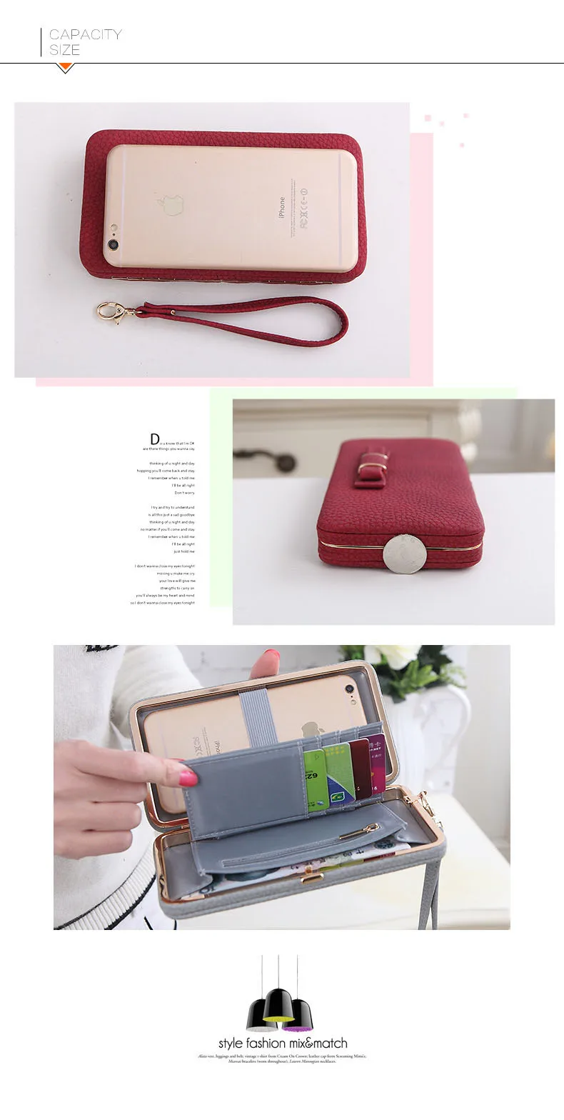 TOMKAS Phone Case For iPhone X 8 7 6 Plus Women Wallet Litchi Patterned Leather Phone Bag Case For Xiaomi Redmi 4X Note 4X Mi A1 (4)