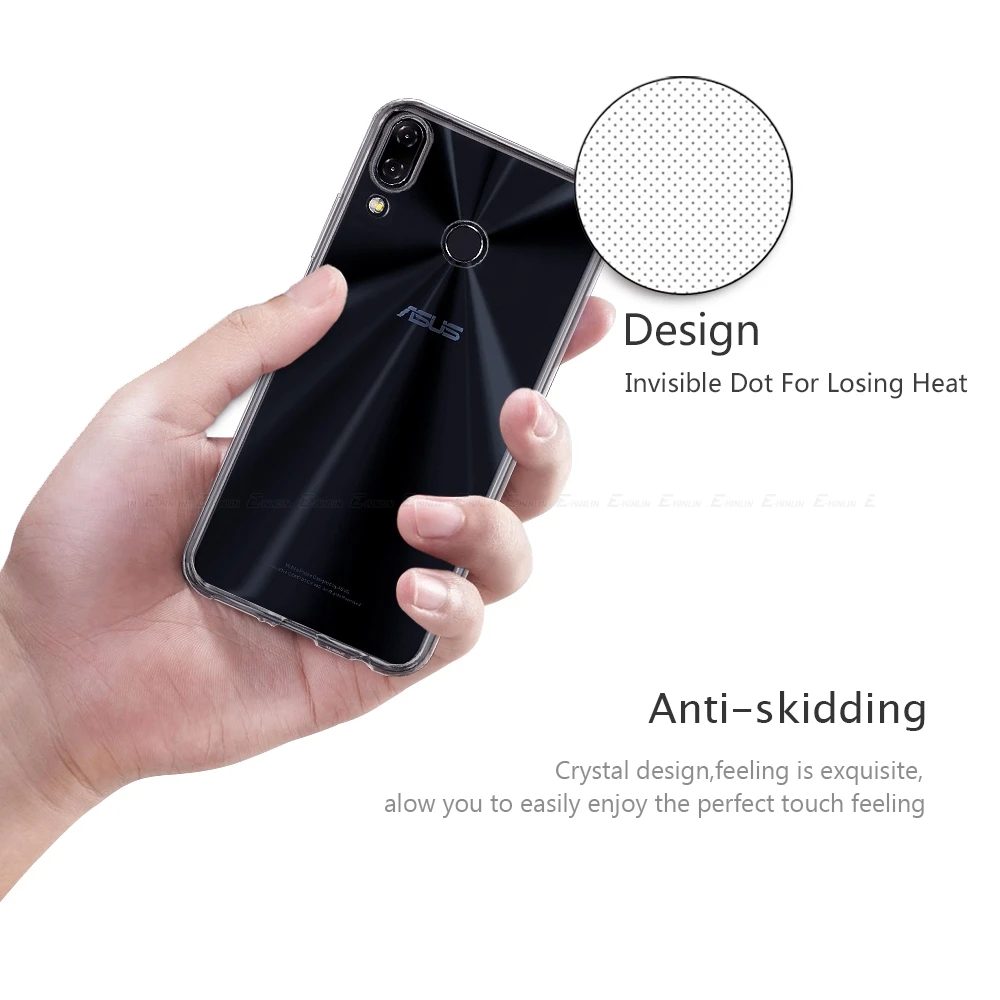 Силиконовый ультратонкий прозрачный мягкий полный чехол для Asus ZenFone 6 ZS630KL 5Z 5 ZS620KL