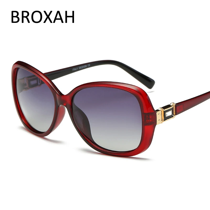 Модные брендовые дизайнерские Овальный поляризованных солнцезащитных очков Для женщин вождения солнцезащитные очки