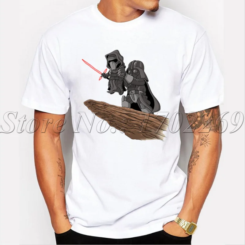 

Fashion Men star wars customized t-shirt The Darth King retro printed cool tops short sleeve o-neck casual tee shirts