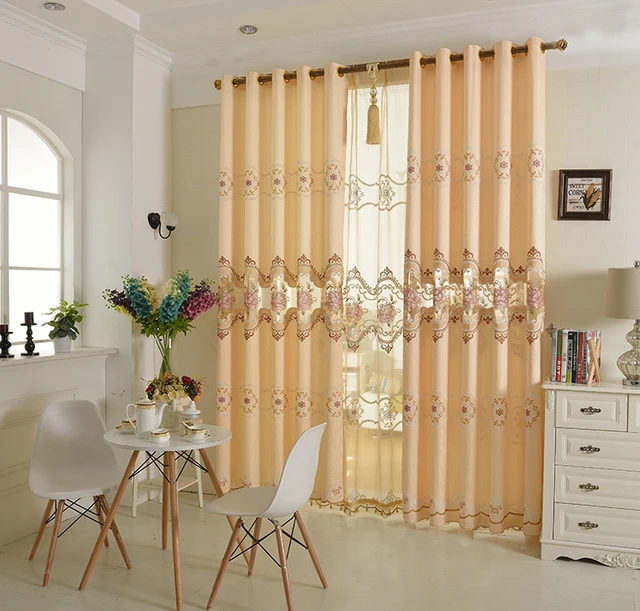 Salón comedor de estilo europeo sala cortinas bordado calado bordado bordado cuerda de la cortina del.jpg 640x640.jpg Cortinas de comedor