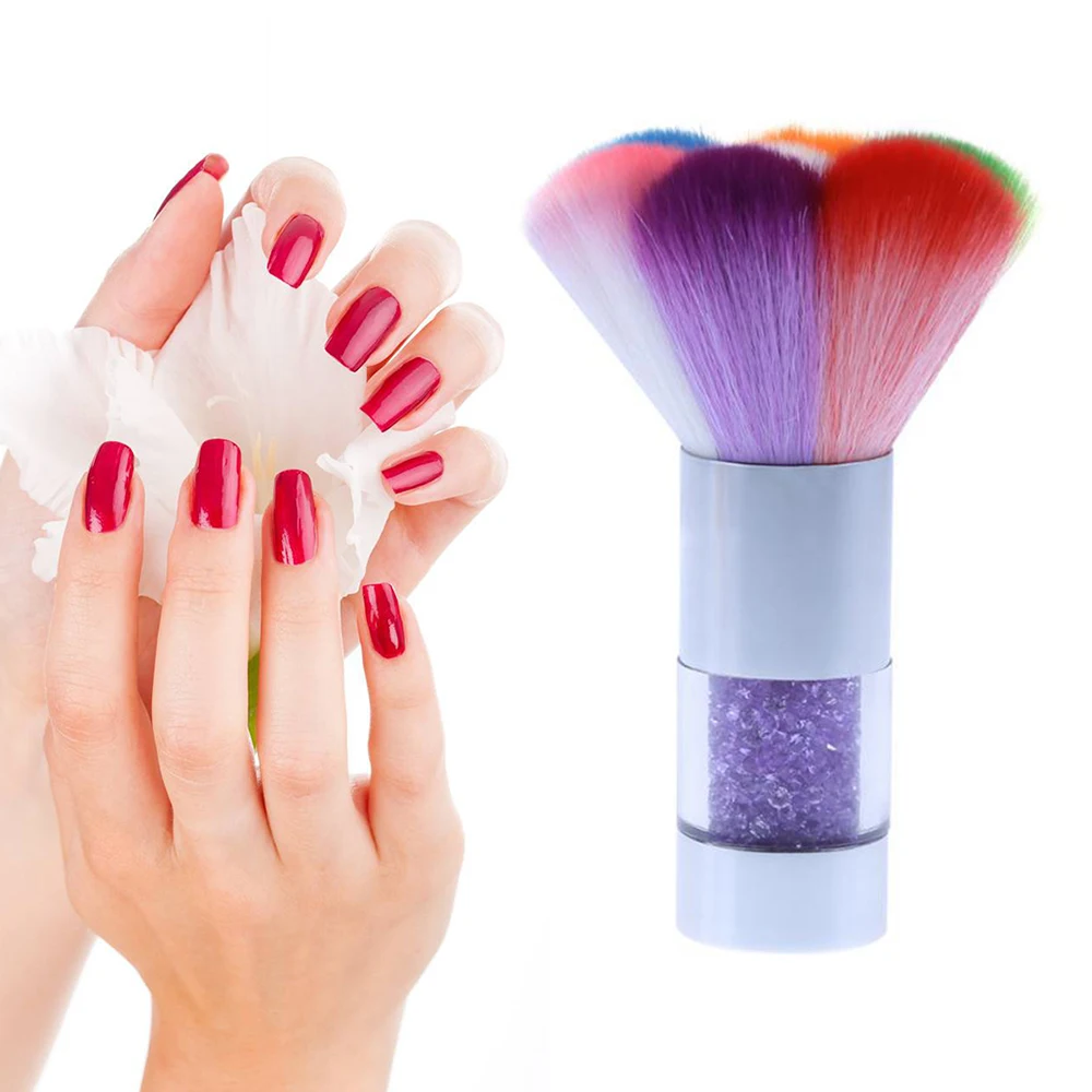 

ELECOOL Nail Art Brush Diamond Color Flower Nail Cleaning Brush Painting Gel Brush Liquid Salon Liner Nail Brush New