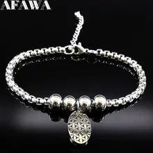 Модные браслеты из нержавеющей стали с мандалой для женщин ювелирные изделия серебряные цветные браслеты и браслеты ювелирные изделия колье bracciali Donna B17854