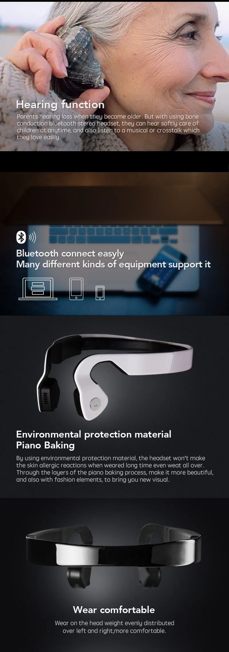 Новые S WindShear костной проводимости Bluetooth стерео гарнитура Спортивные Беспроводные наушники с микрофоном с розничной коробкой