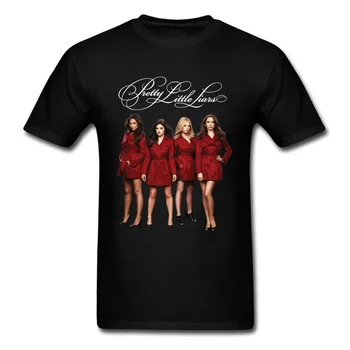 

The Pretty Little Liars T-shirt Sexy Women Clothing Men Black T Shirt Characters 3D Tops TV Tee Christmas Gift Tshirt Friends