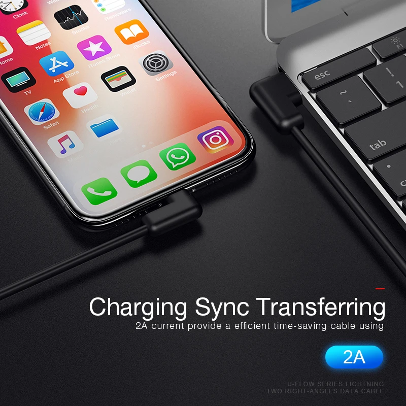 USAMS игровая линия передачи данных L гибкий кабель для iphone USB телефон синхронизации