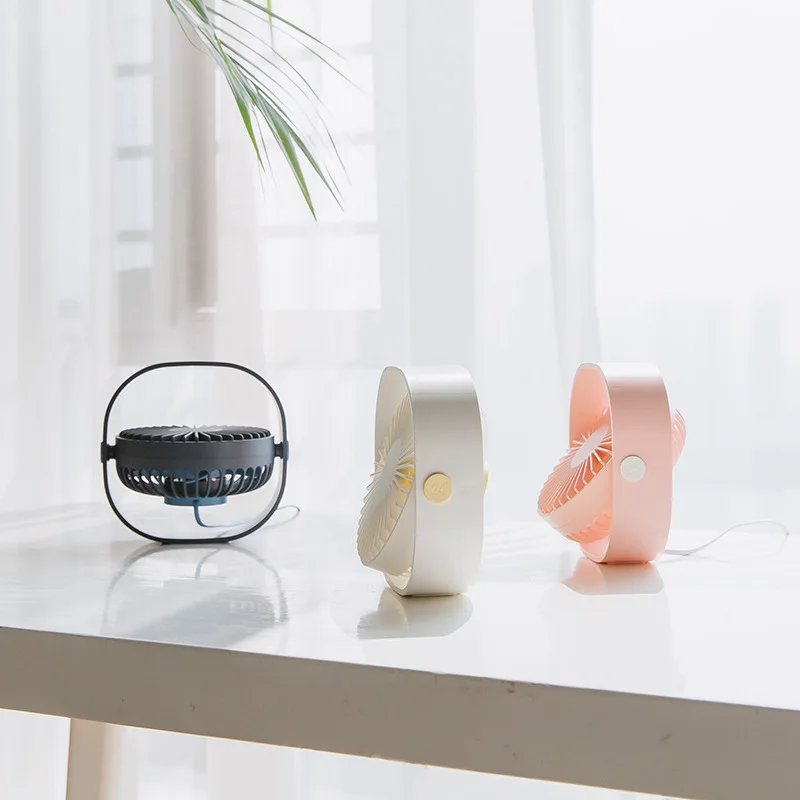 Kbxstart портативная швейная машинка вентилятор с usb зарядкой 360 градусов вращающийся вентилятор воздушного охлаждения ультра-Тихая скорость третьей передачи для ПК ноутбука