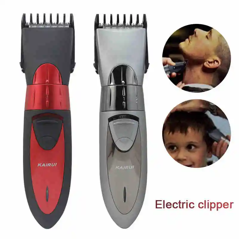 The Best Price Red Grey Electric Hair Clipper For Child Baby Men
