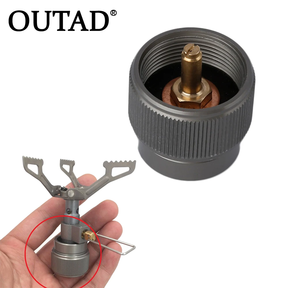 OUTAD Practical Propane Gas Tank Input EN417 Valve Flat Tank Output Outdoor Camping Stove