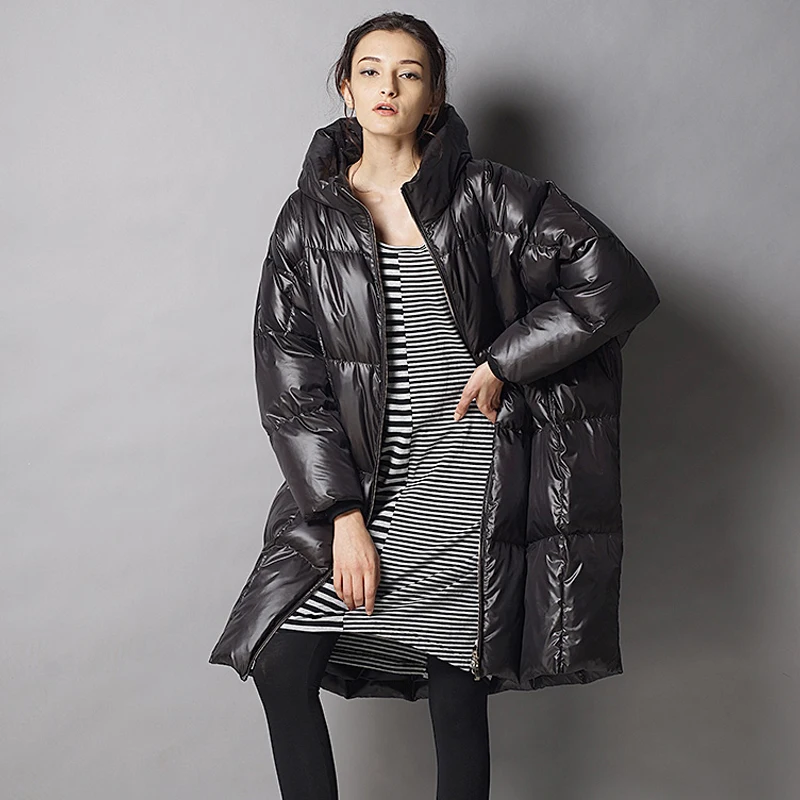 Noir Outwears Lâche Duvet Canard Blanc Manteau Femmes Automne Qualité D'hiver Veste bleu Taille Ao352 Grande Hiver Épais Chaud 2017 Haute Casual De WRZ87pxxn