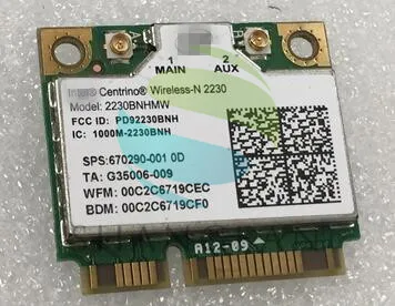 Двухдиапазонный 2230BN 2230BNHMW Беспроводной Wi-Fi Половина Mini PCI-e BT4.0 карта SPS: 670290-001 аккумулятор большой емкости для DV4 DV6 DV7 ENVY 4 6 M4 M6 ноутбук