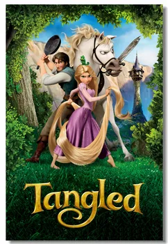 

Custom Canvas Wall Decor Tangled Poster Tangled Wall Stickers Mural Cartoon Wallpaper Kids Home Decoration Christmas Gift #873#