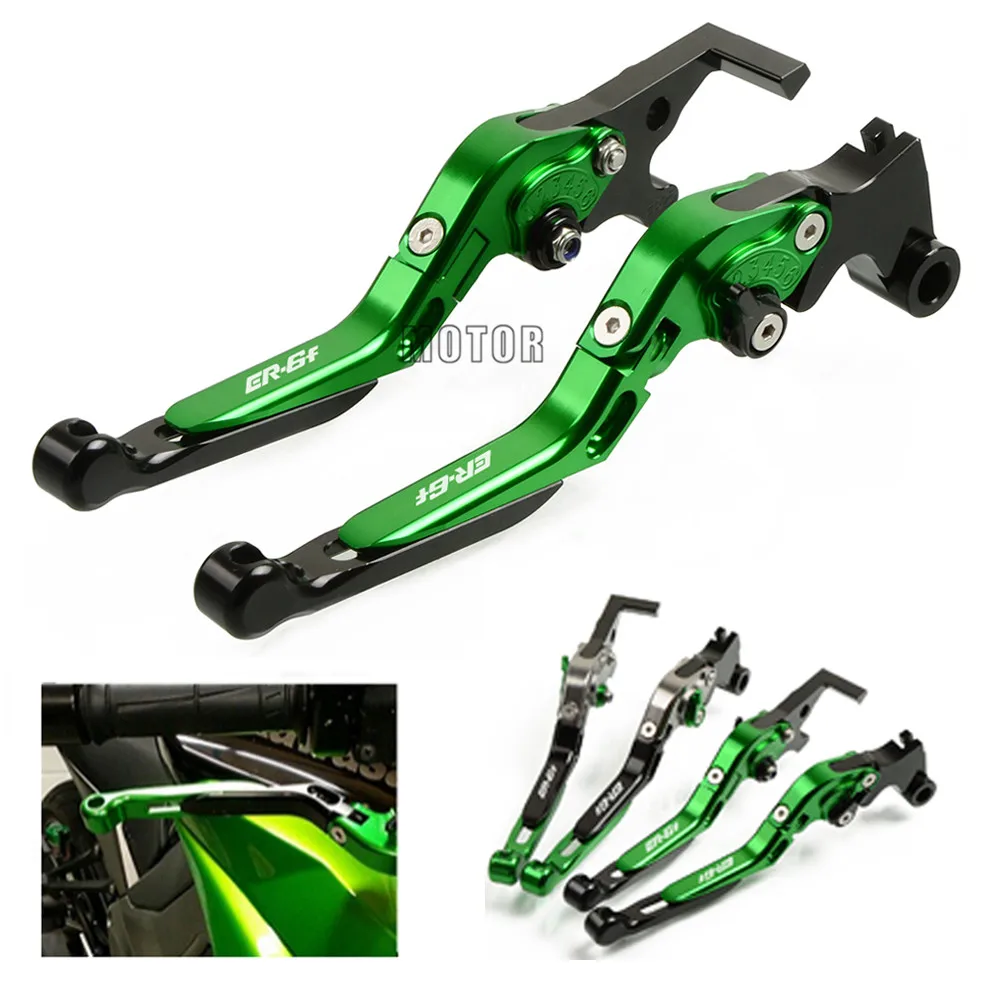 

Motorcycle Brake Clutch Levers For Kawasaki NINJA ER 6 F ER 6F ER6 F ER6F 2006 2007 2008 2017 2018 CNC Adjustable Folding Levers