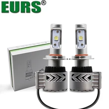 Eurs (TM) 2 шт. G8 XHP-50 чип SMD H7 свет фар авто 12000 люмен 72 Вт высокий яркий автомобиль лампы H4 H11 9004 9007 6000 К