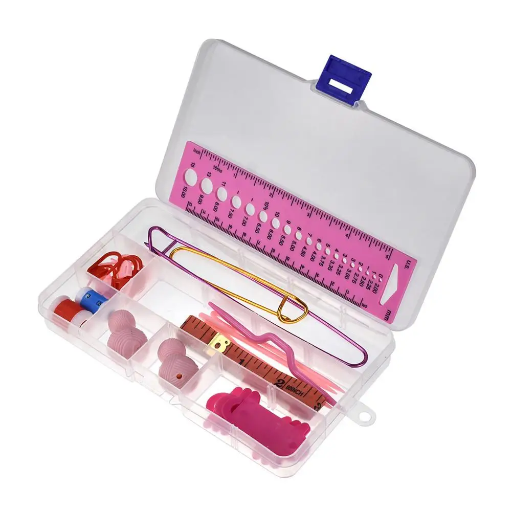 

DIY Tool Marker Kit Stitch Ring Marker Plastic Locking Stitch DIY Tool Marker Kit Knitting Quilting Crochet Work Jewelry Making