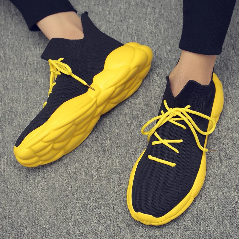 

2019 New Hot Men Lace-up Outoor Trainers Male Shoes Athletic Walking Sneakers Light Jogging Comfortable Running Shoes ZA-02