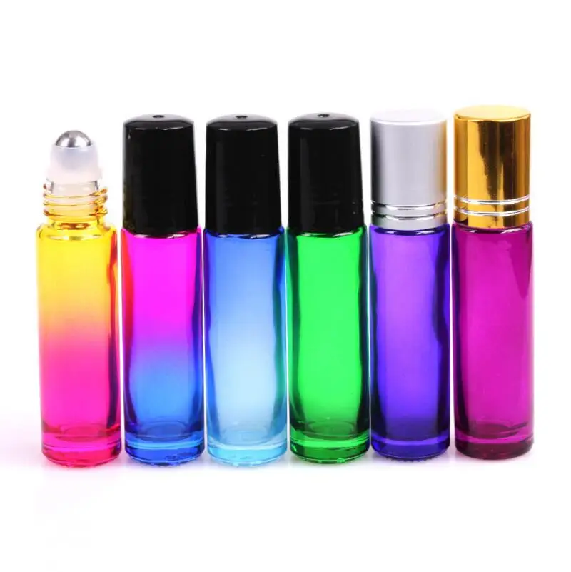 10ml Thick Glass Roll on Bottle with Metal Roller Ball Empty Glass