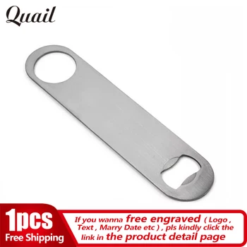 

Quail Multifunction Bottle Opener Large Stainless Steel Flat Bottle Opener Tool Bar Beer Wine Openers Free Shipping