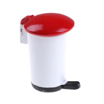 

Lovely 1/12 Scale Dollhouse Miniature Trash Can Dollhouse Accessories Mini Decor Garbage Bin for Dolls House Miniature Accessory