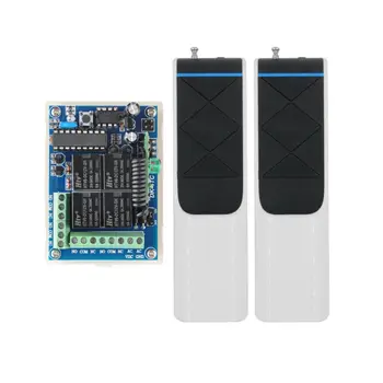 

4000M Long Distance12V / 24V 4CH 10A Relay Wireless Remote Control Lamp LED Switch Transmitter 433Mhz TX RX