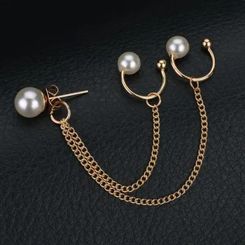 

(1pcs) Fashion Earrings Jewelry Imitation Pearl Earrings For Women Long Tassel Earrings Chain Women Gift Oorbellen Brincos
