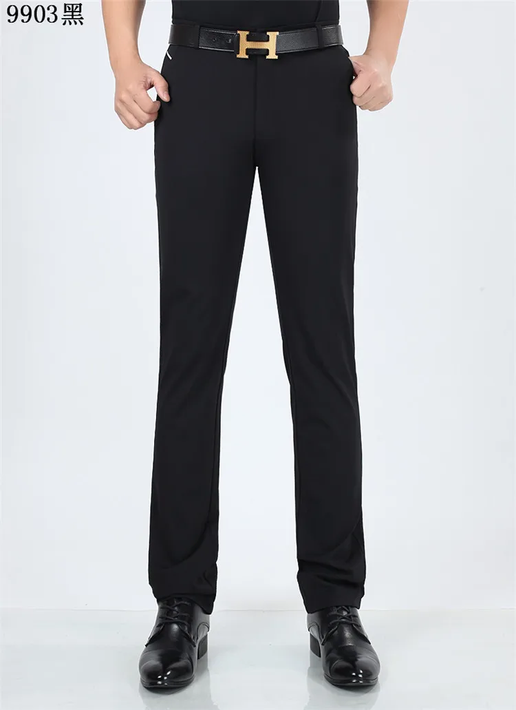 Весна Лето мужской костюм брюки повседневные деловые мужские брюки Slim Fit духи классические брюки мужские Pantalon Homme