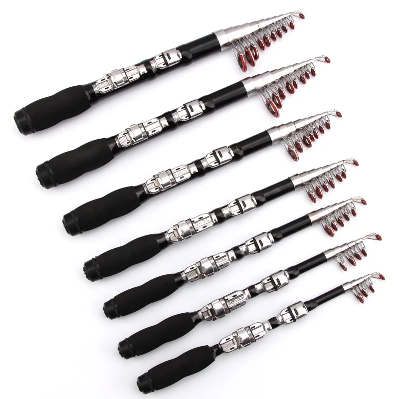 

1M 1.5M 1.9M 2.1M 2.3M Mini Portable Telescopic Fishing Rod Ultrashort Spinning Fish Hand Fishing Tackle Sea Rod Fishing Tackle