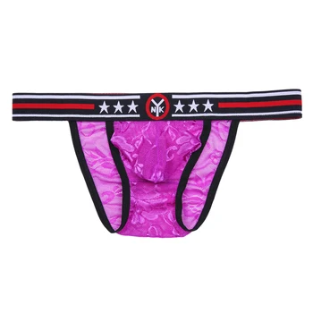 

men mesh lace hot underwear transparent low waist briefs erotic underwear mens convex pouch underwear gay men briefs underwear