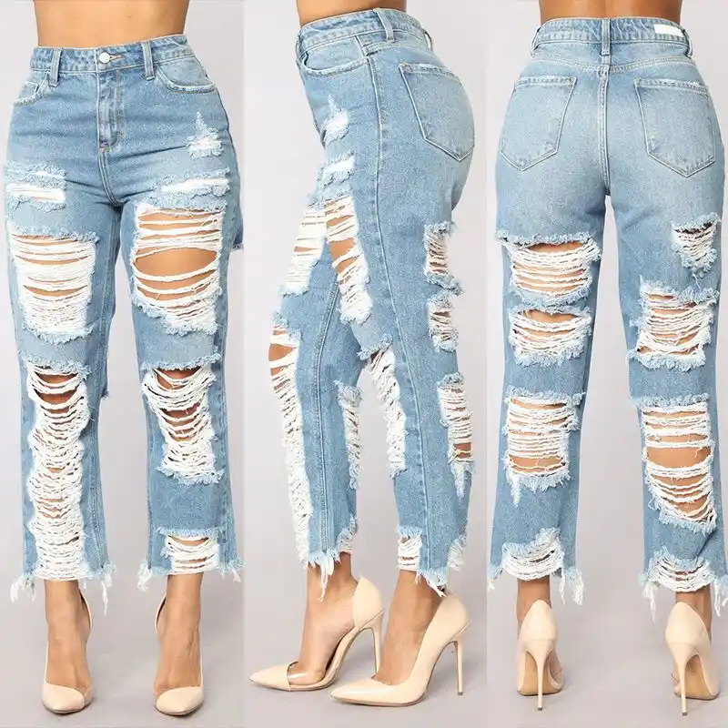 calça branca feminina cintura alta rasgadinha