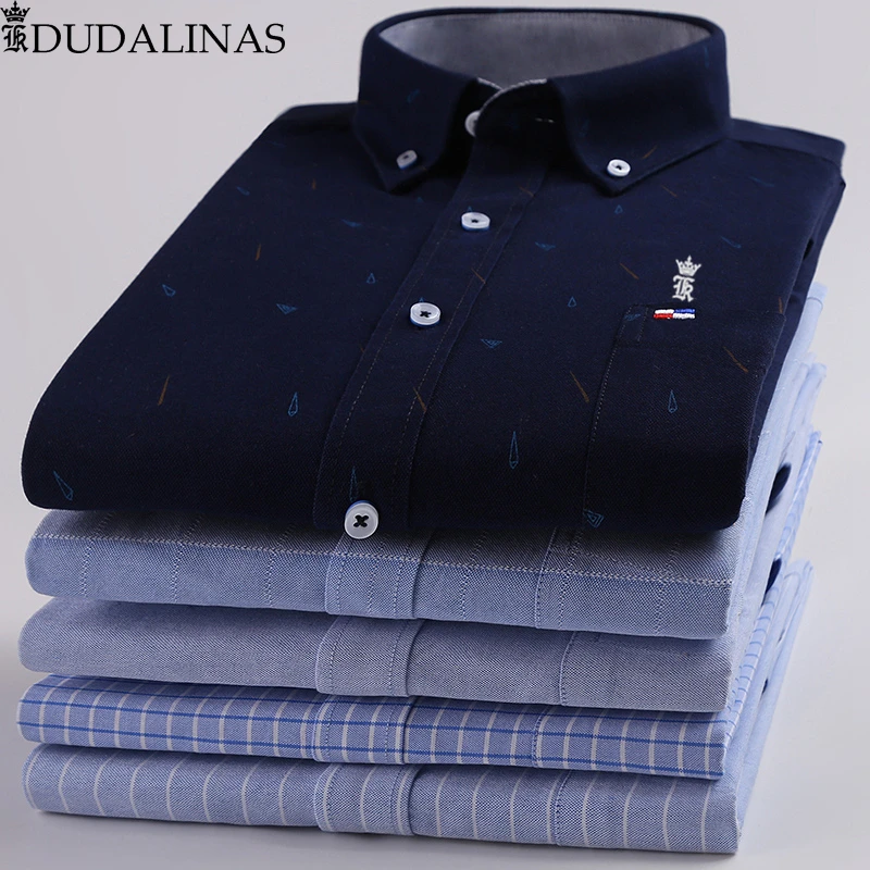 Dudalinas قمصان الرجال 100% القطن أكسفورد سيرجيو K الرجال اللباس قميص عارضة طويلة الأكمام Camisa الغمد الاجتماعية قميص أوم Dudalinas قمصان الرجال 100% القطن أكسفورد سيرجيو K الرجال اللباس قميص عارضة طويلة الأكمام Camisa الغمد الاجتماعية قميص أوم
