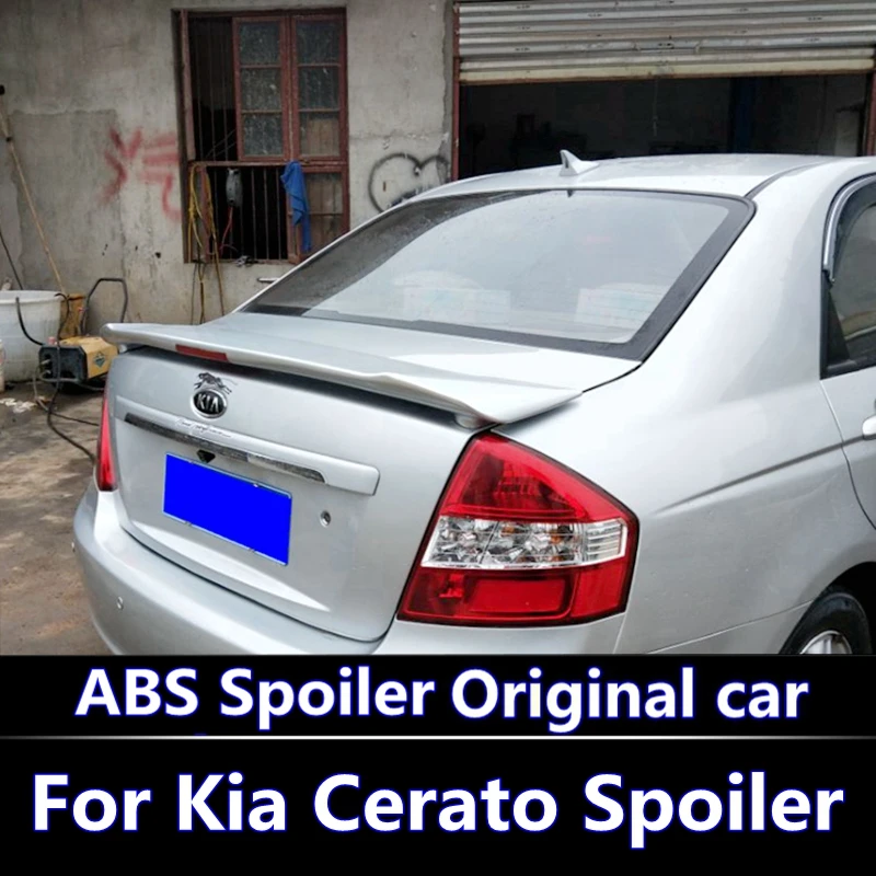 Для Kia Cerato 2008-2013 спойлер высокого качества ABS Материал заднее крыло автомобиля