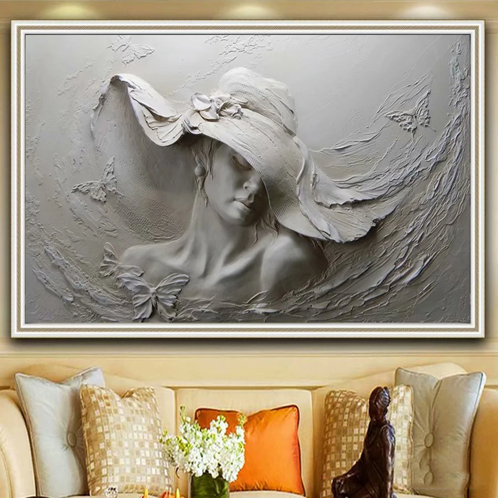 Affiche De Citation Nordique Grande Taille Chapeau Gris Femme Toile D Art Murale Images Murales Peintures Modernes Affiches De Mode Aliexpress