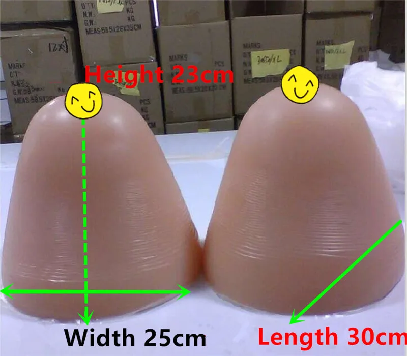

12 Kg/pair Huge Crossdresser Breast Forms Drag Queen Transgender Artificial Breast Fake Boobs Silicone Breast Prosthesis