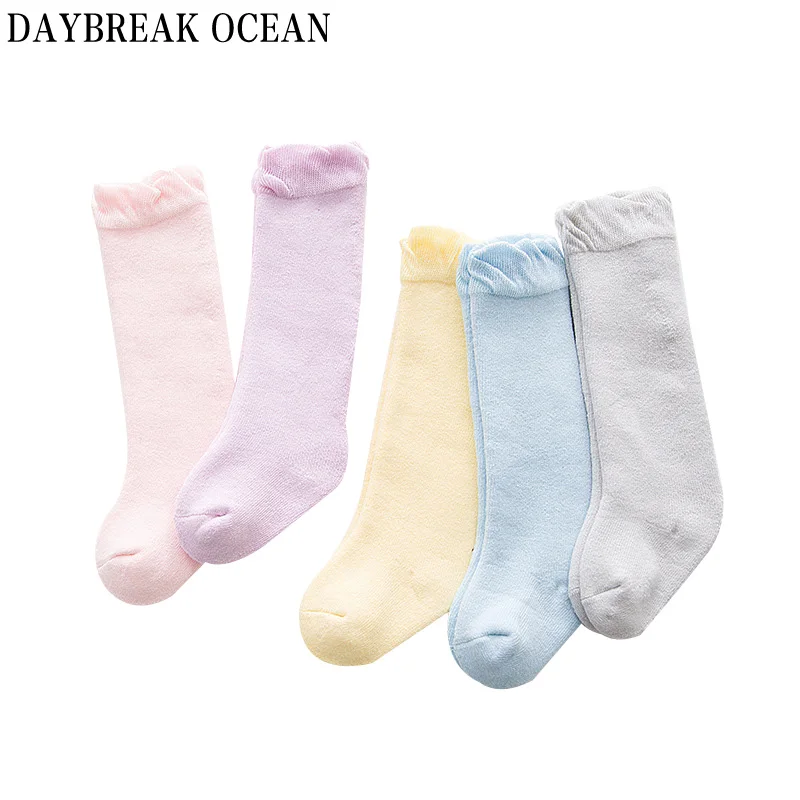 Newborns Baby Unisex Fashion solid Color 0-12M Soft Cotton Thicken Warm Terry Socks For Toddler Autumn Winter Kids Infant Socks
