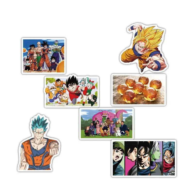36 шт./лот аниме драконий жемчуг наклейки Супер Saiyan Goku для автомобиля ноутбука