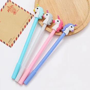 

48pcs/lot creative cartoon kawaii horse doll gel pen water ink sign pen office school boys girls stationery gift