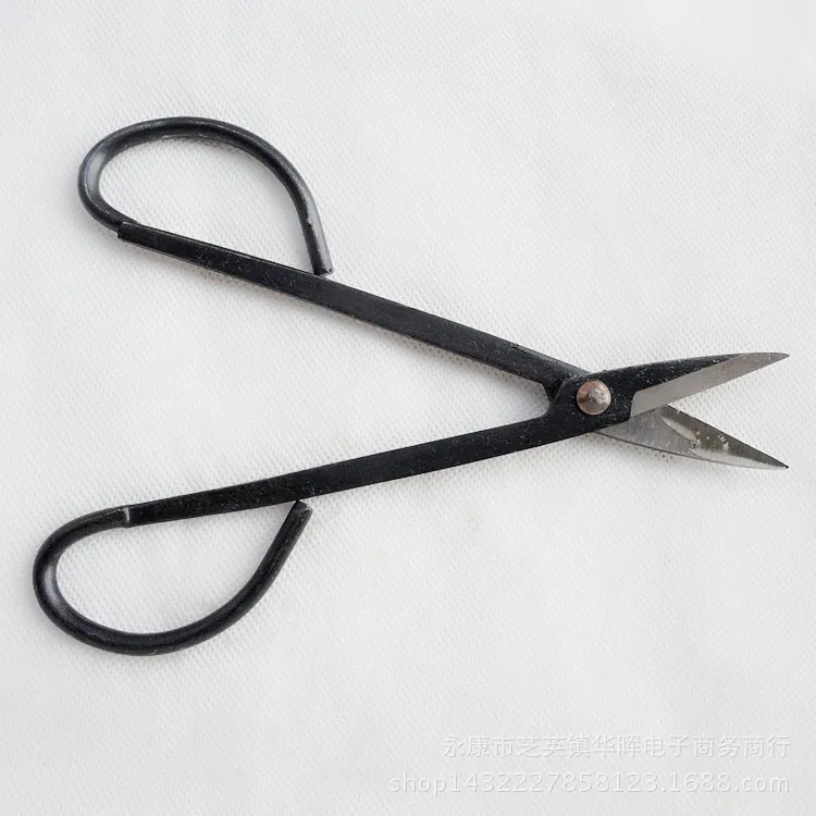 

2pcs lot long handle bonsai scissors black coated full carbon steel garden trimming scissors household pruner tool