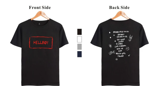 New T-Shirt Lil Peep Print Men Leisure Short Sleeve tshirt Soft Cotton Hip Hop Streetwear Boy/Girl Lil Peep Rap Fans Clothes 2