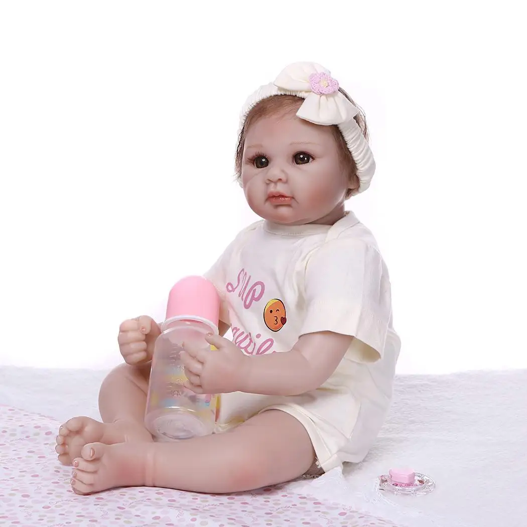 Кукла bebes reborn 50 см мягкие силиконовые куклы baby com corpo de silicone menina детские