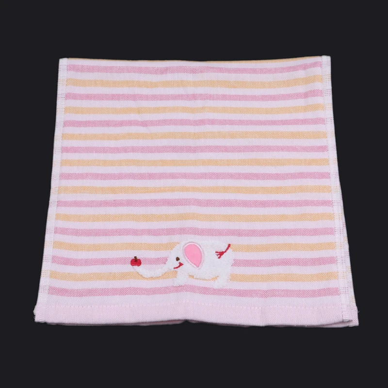 1 шт детское полотенце для мытья лица s полотенце для рук s милый слон животное хлопок волокно протирать подвешивание купальное полотенце для детей Детская ванная комната - Цвет: Pink