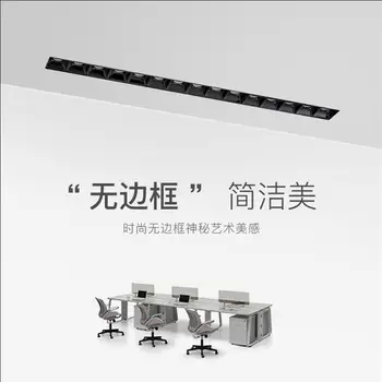 

1pcs 5W 10W 15W LED Downlight Frameless Line Light Bar Creative Linear Recessed Ceiling Lamps Strip Living Room Corridor Light