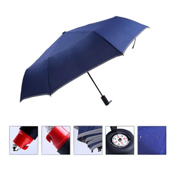 

Creative new car safety umbrella emergency hammer broken window artifact escape self-driving tour sunshade tri-fold umbrella