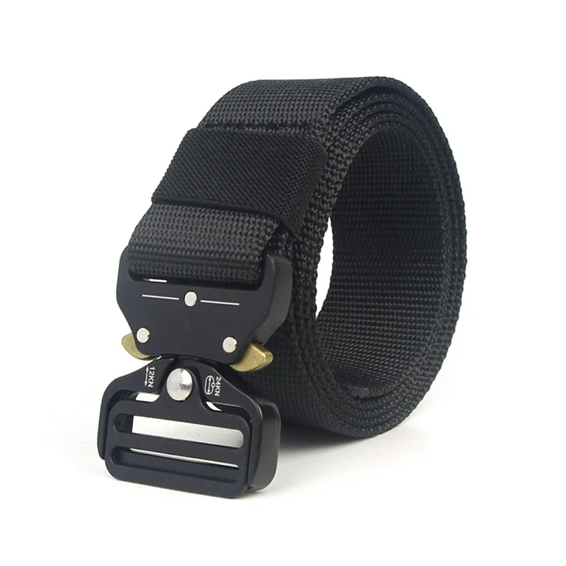 Tactical 120CM Outdoor Military Tactical Belt solid Buckle Nylon Waist Belts Multicam Molle Automatic Buckle Army Belts