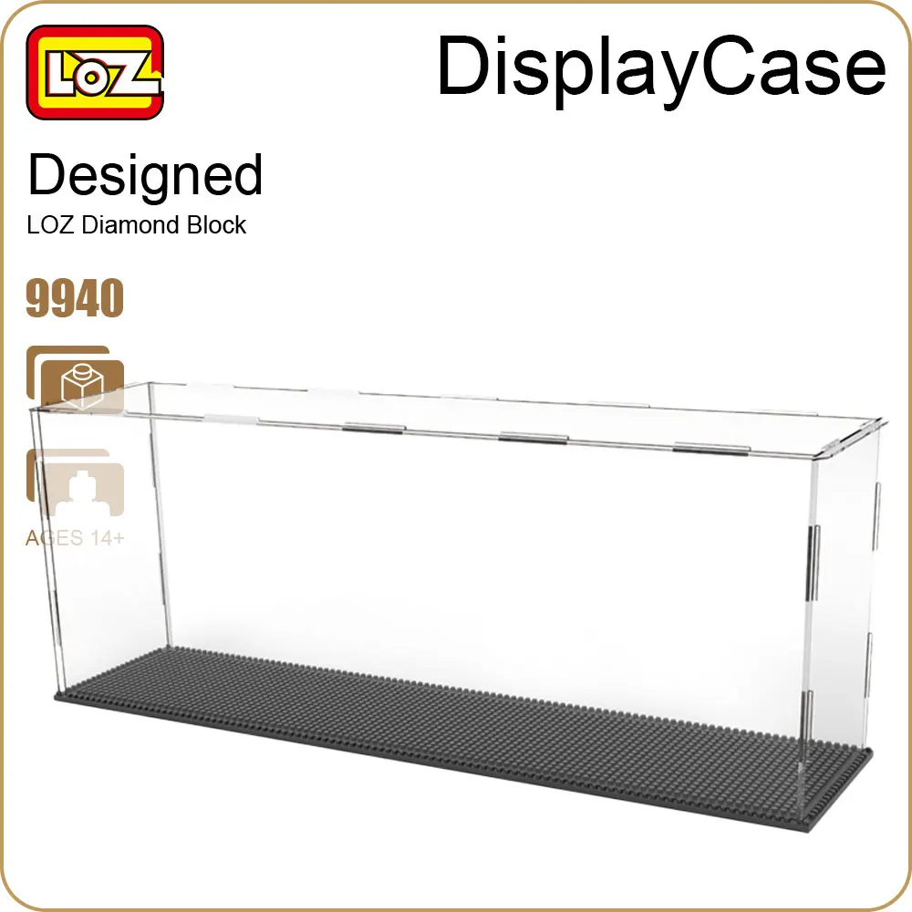 

LOZ Diamond Blocks Assembly Display Case Plastic Large Display Box Table for Figures Nano Pixels Micro Blocks Bricks Toy 9940